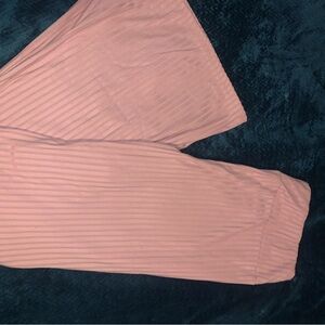 No Boundaries Pink Ribbed Leggings